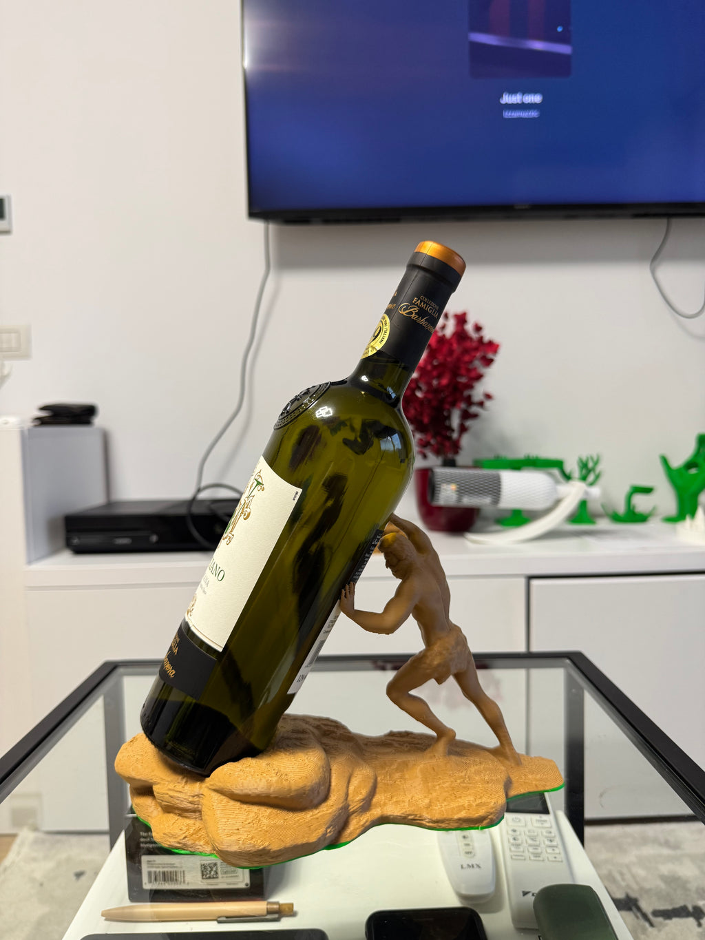 Greek God Wine Bottle Holder