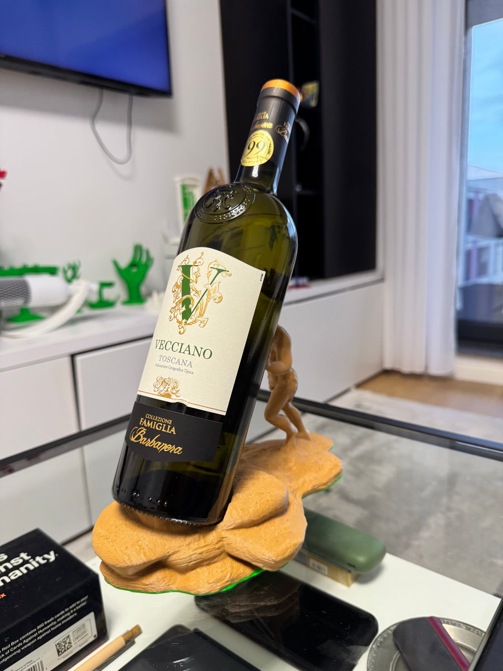 Greek God Wine Bottle Holder