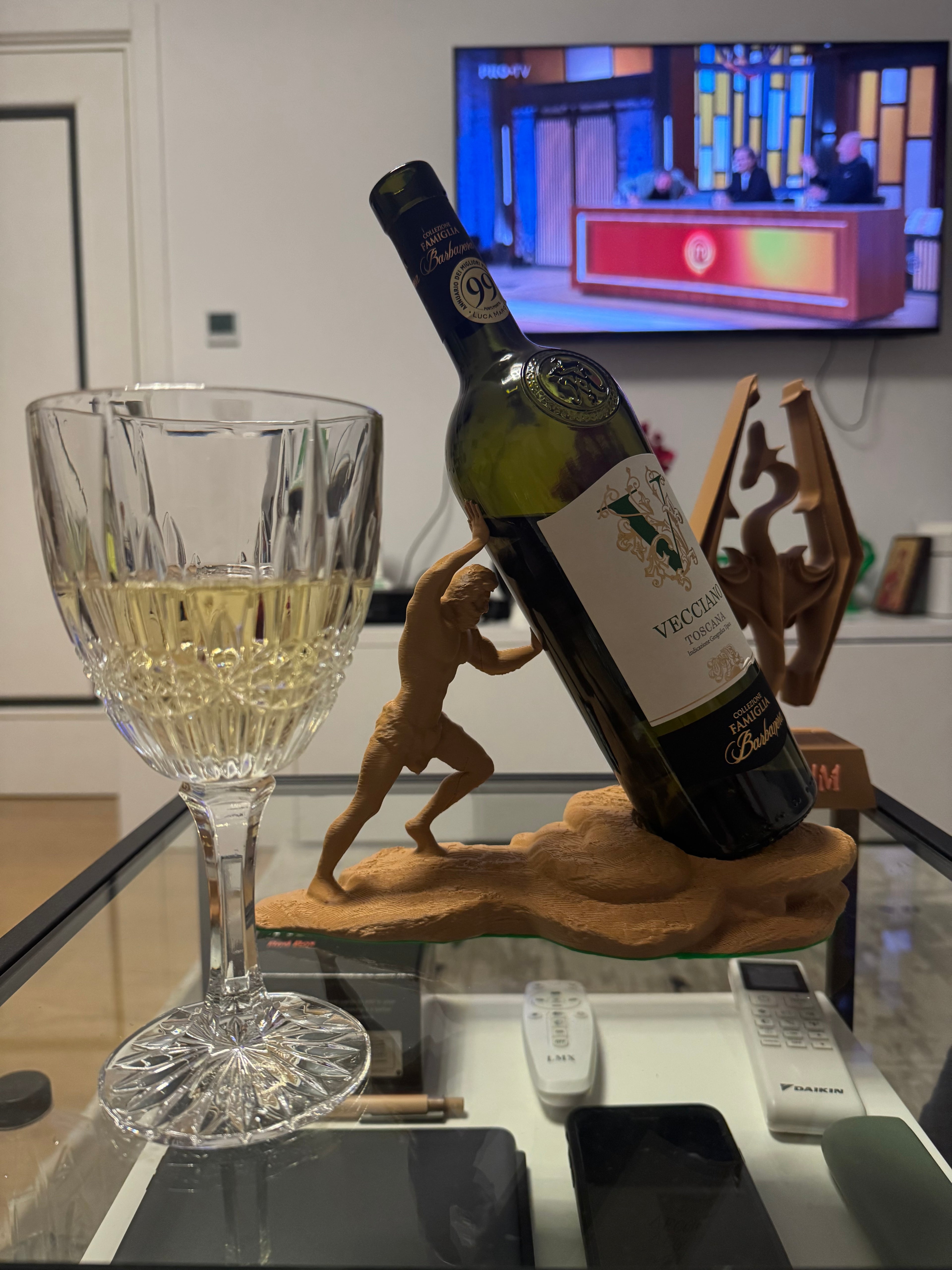 Greek God Wine Bottle Holder