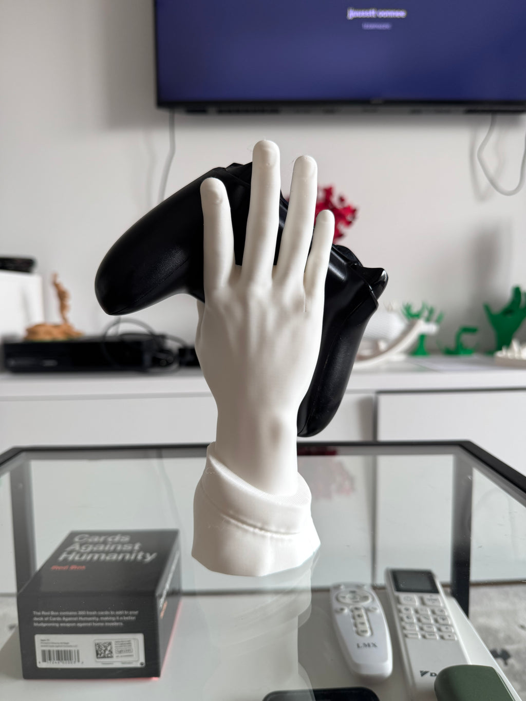 Hand-Shaped Controller Stand