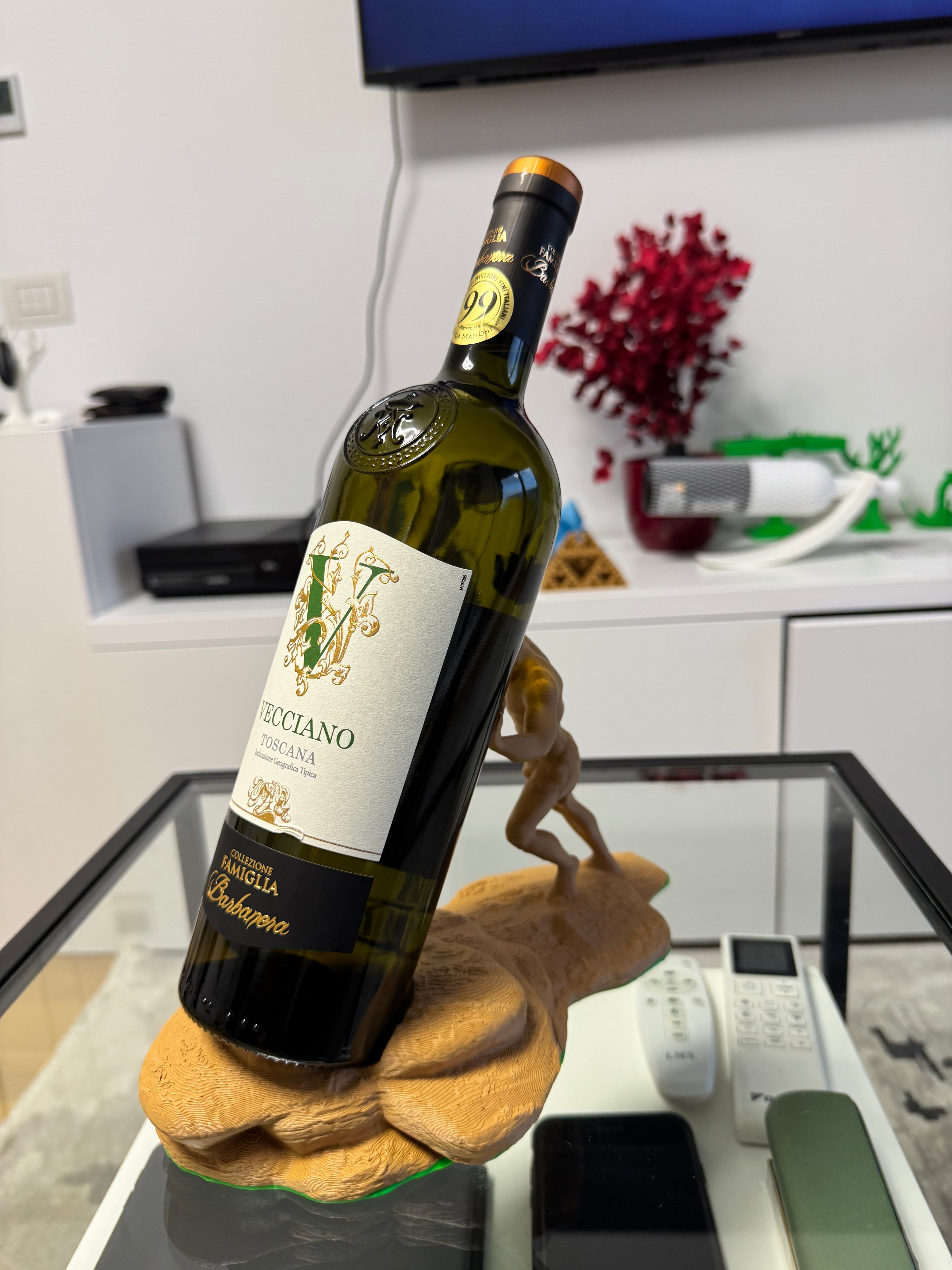 Greek God Wine Bottle Holder