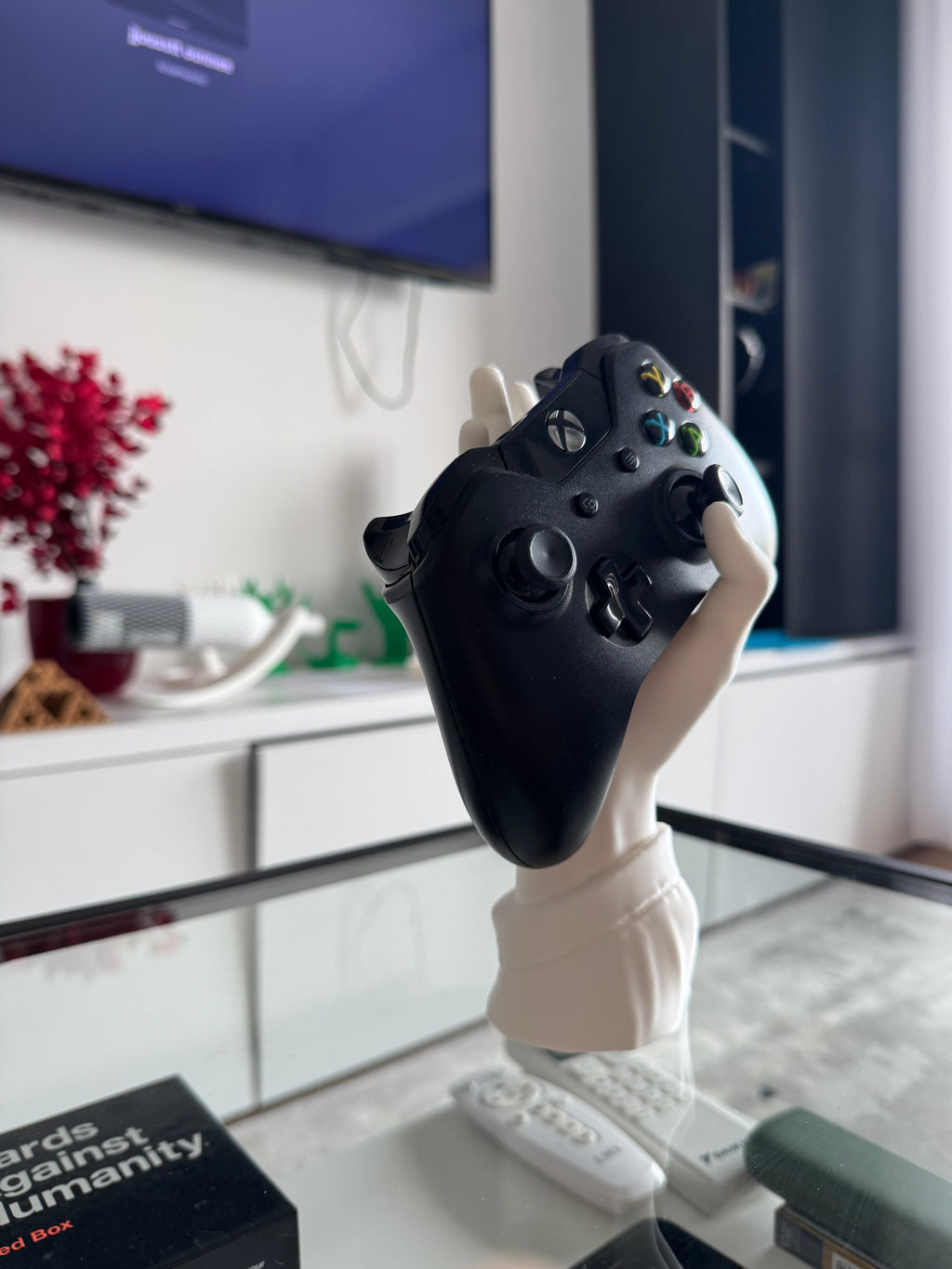 Hand-Shaped Controller Stand