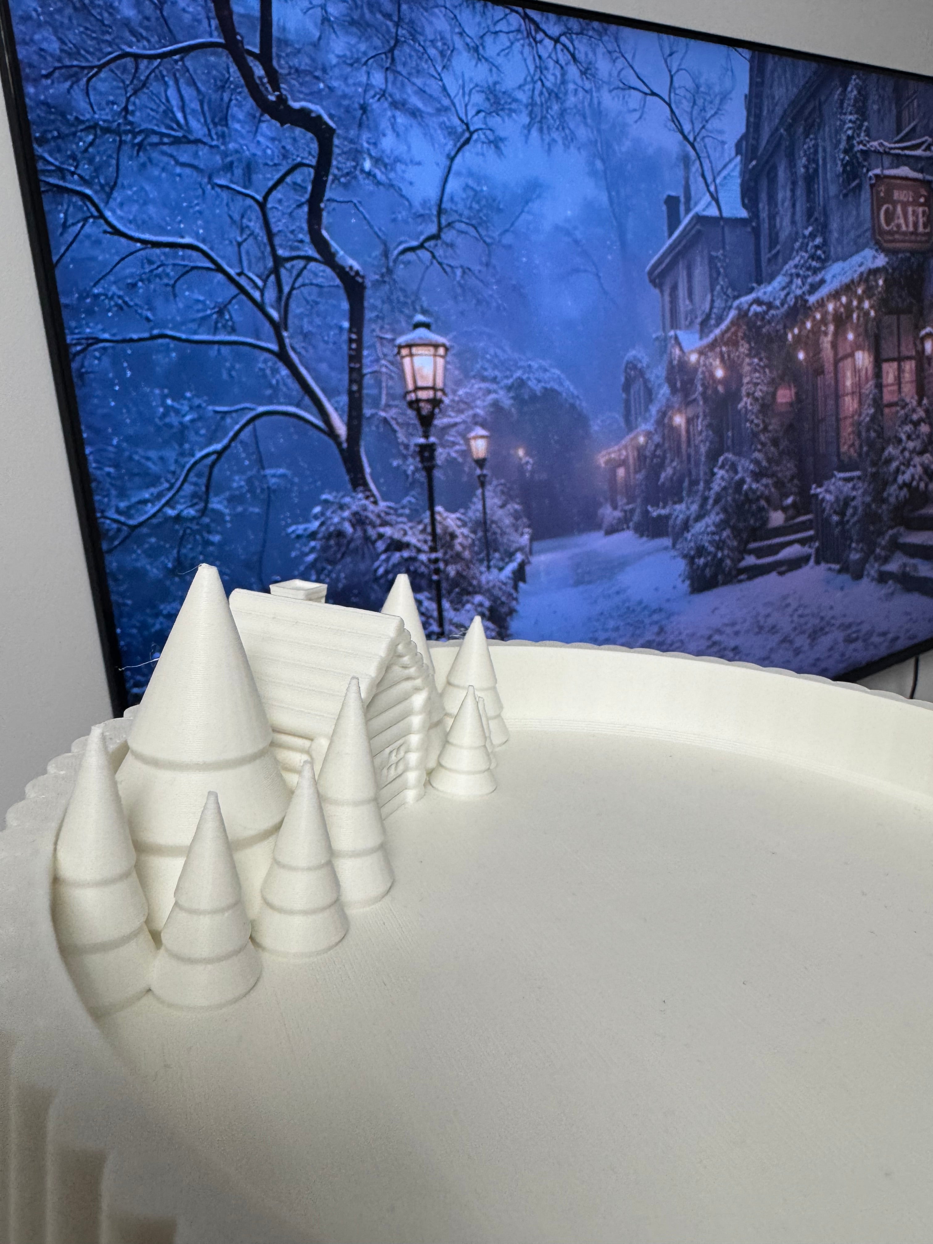 Christmas Village Display Tray