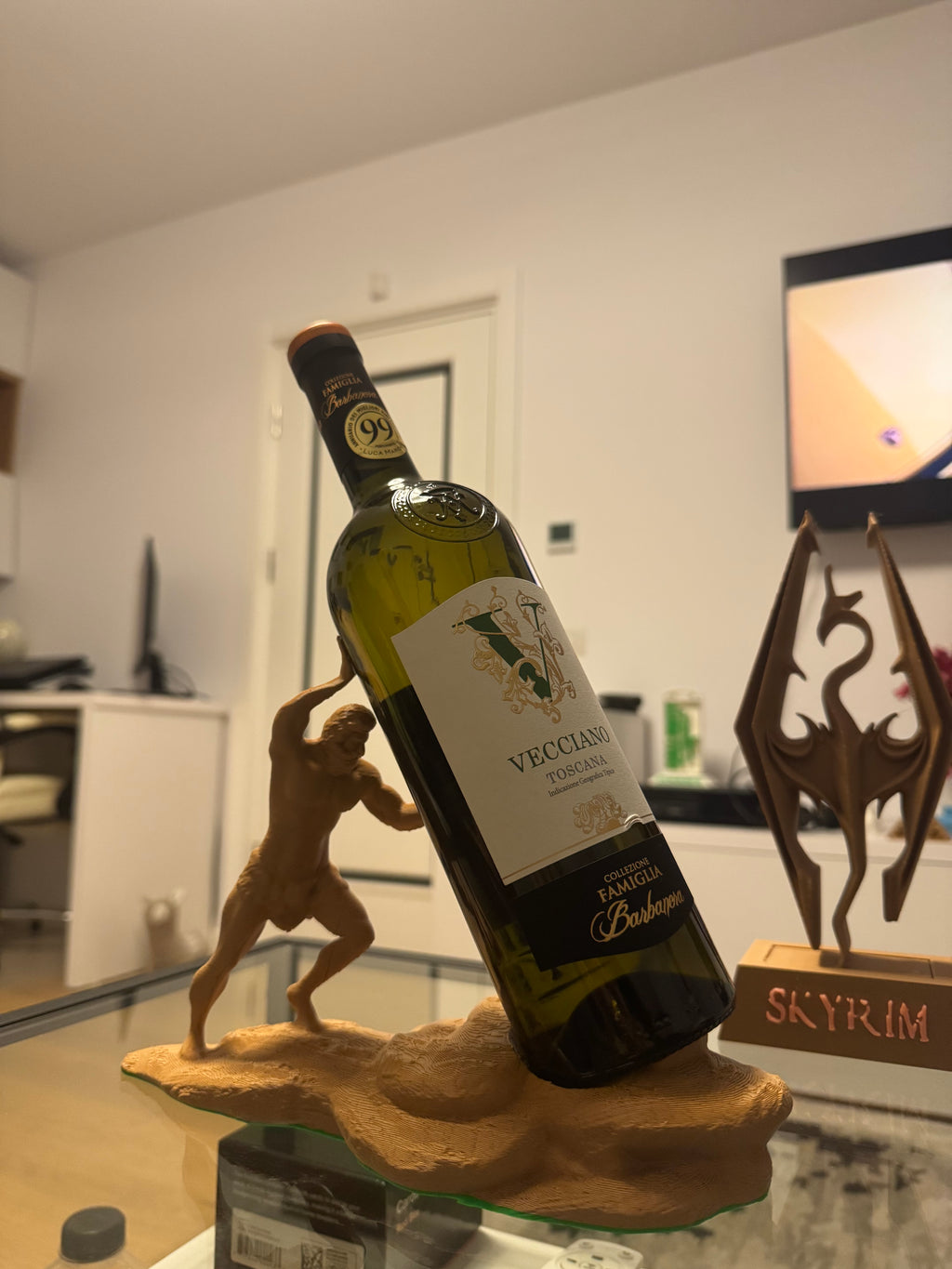 Greek God Wine Bottle Holder