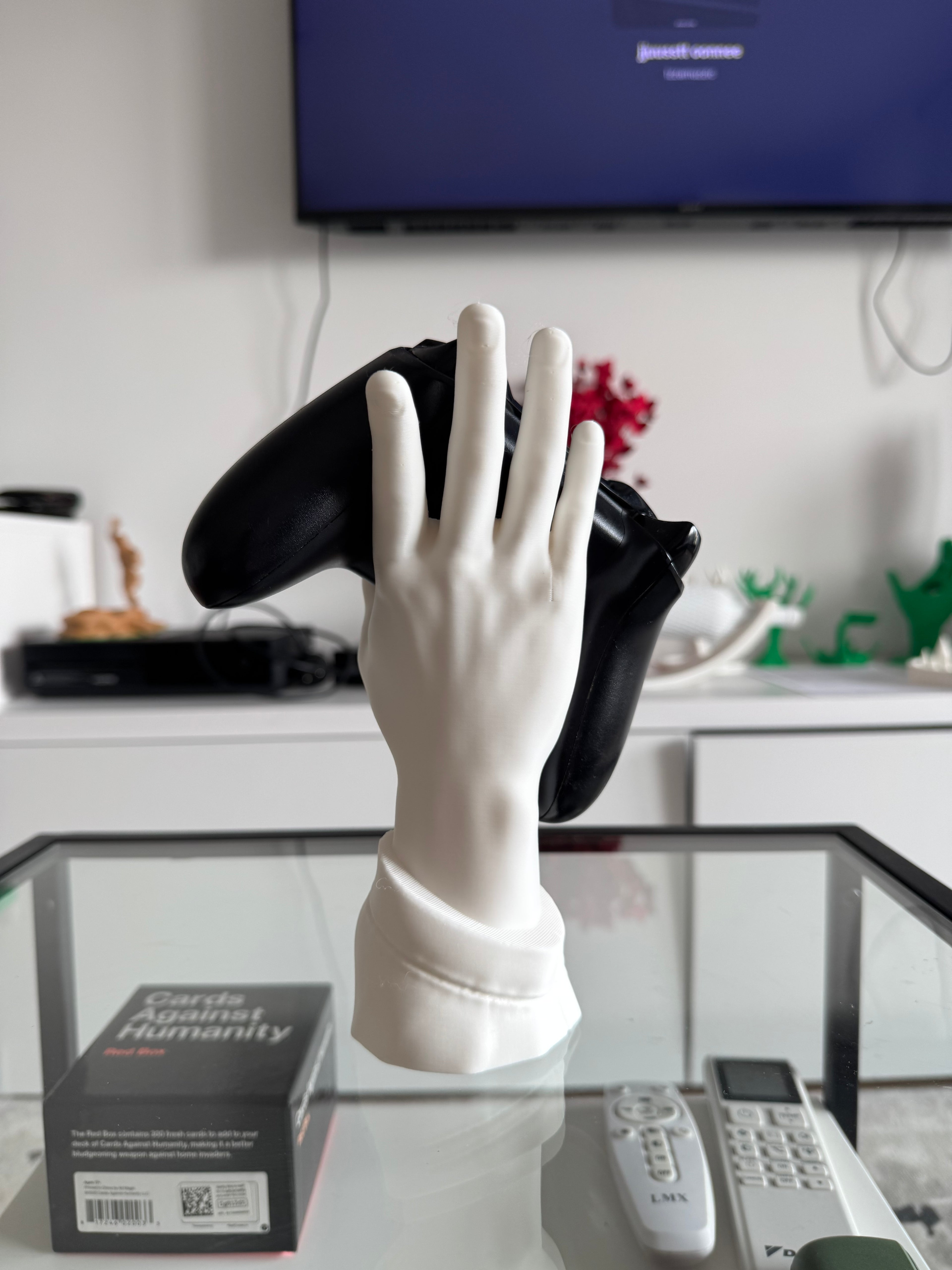 Hand-Shaped Controller Stand