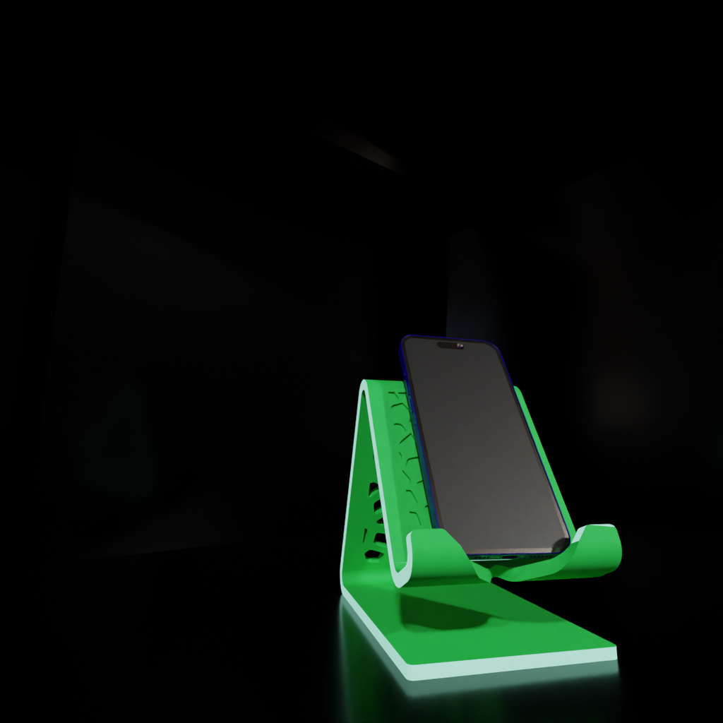 Mobile Phone Stand with Charging Cable Slot