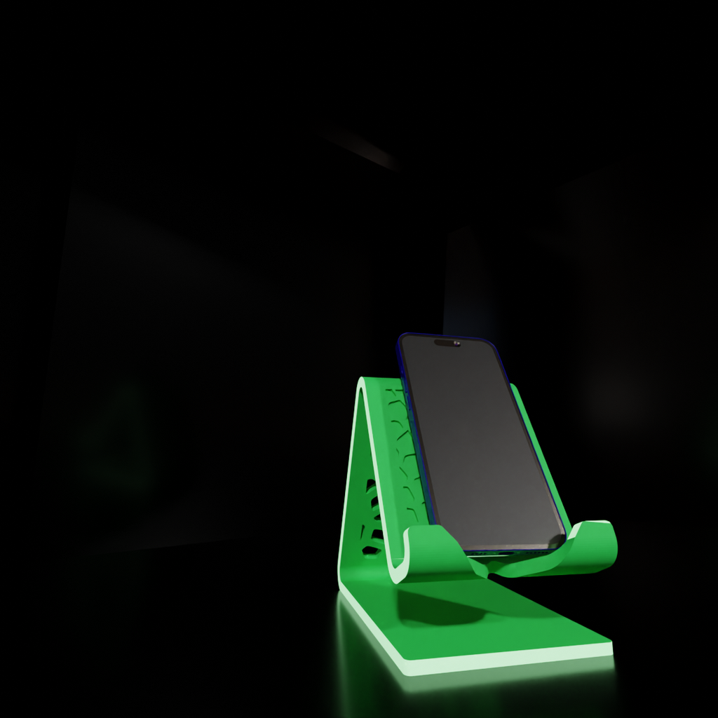 Mobile Phone Stand with Charging Cable Slot