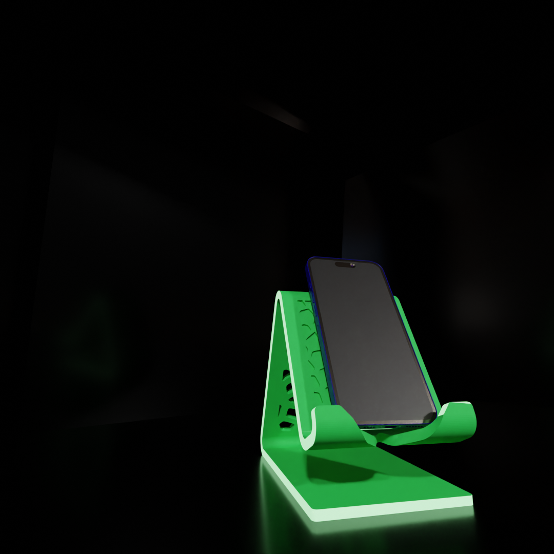 Mobile Phone Stand with Charging Cable Slot