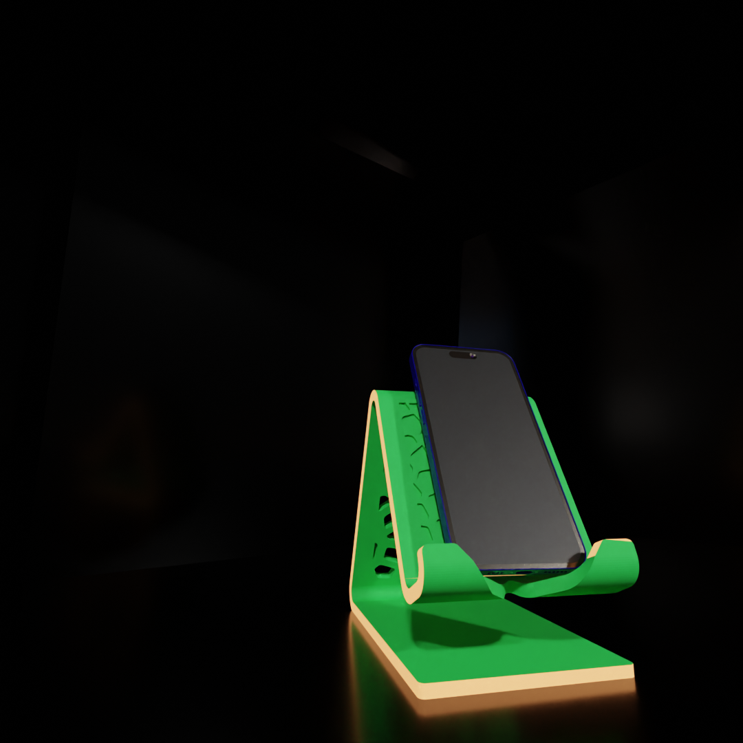 Mobile Phone Stand with Charging Cable Slot