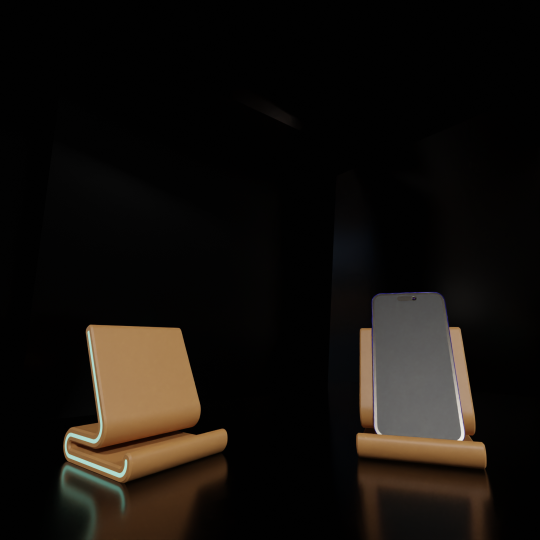 Modern Curve Phone Stand