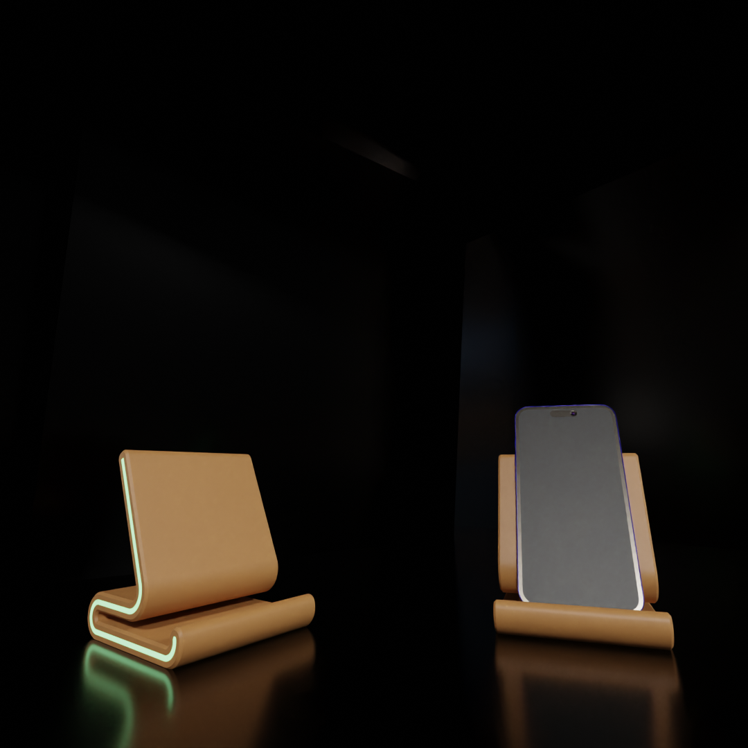 Modern Curve Phone Stand