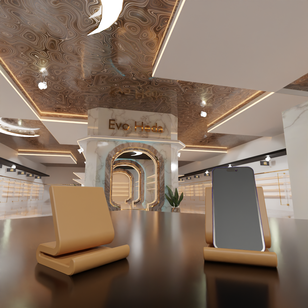 Modern Curve Phone Stand