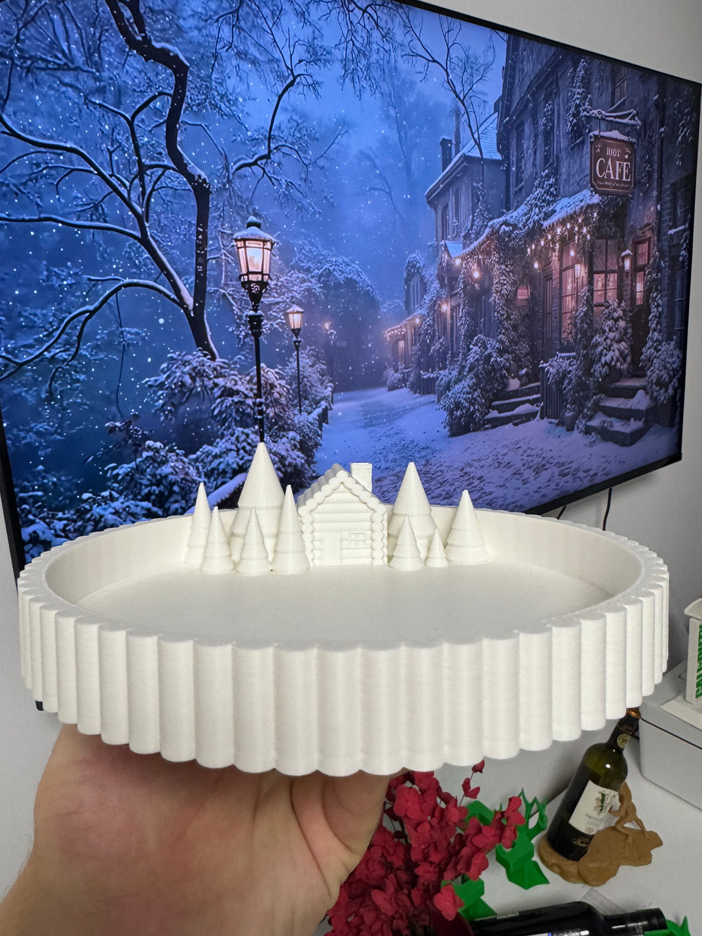 Christmas Village Display Tray