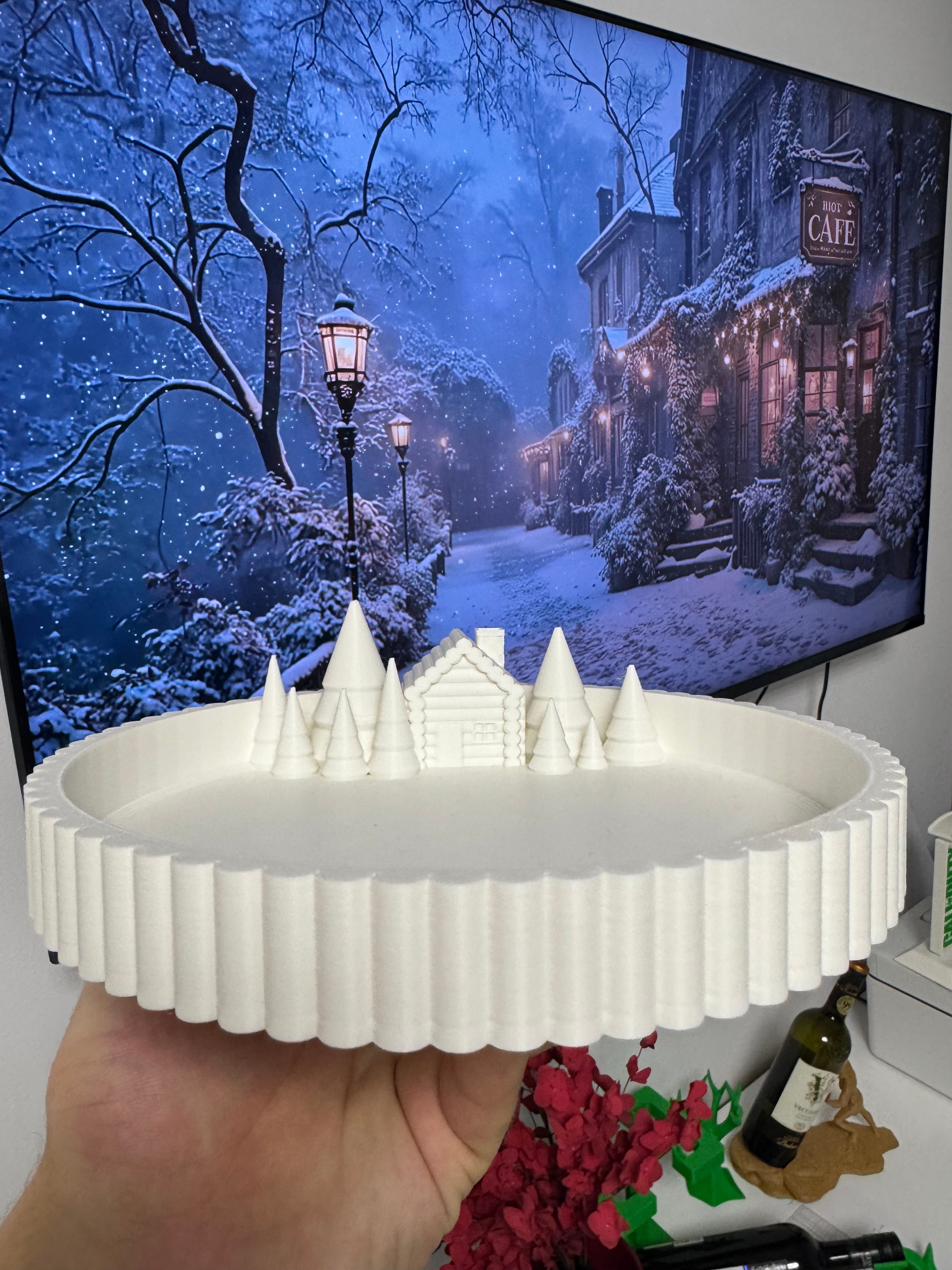 Christmas Village Display Tray