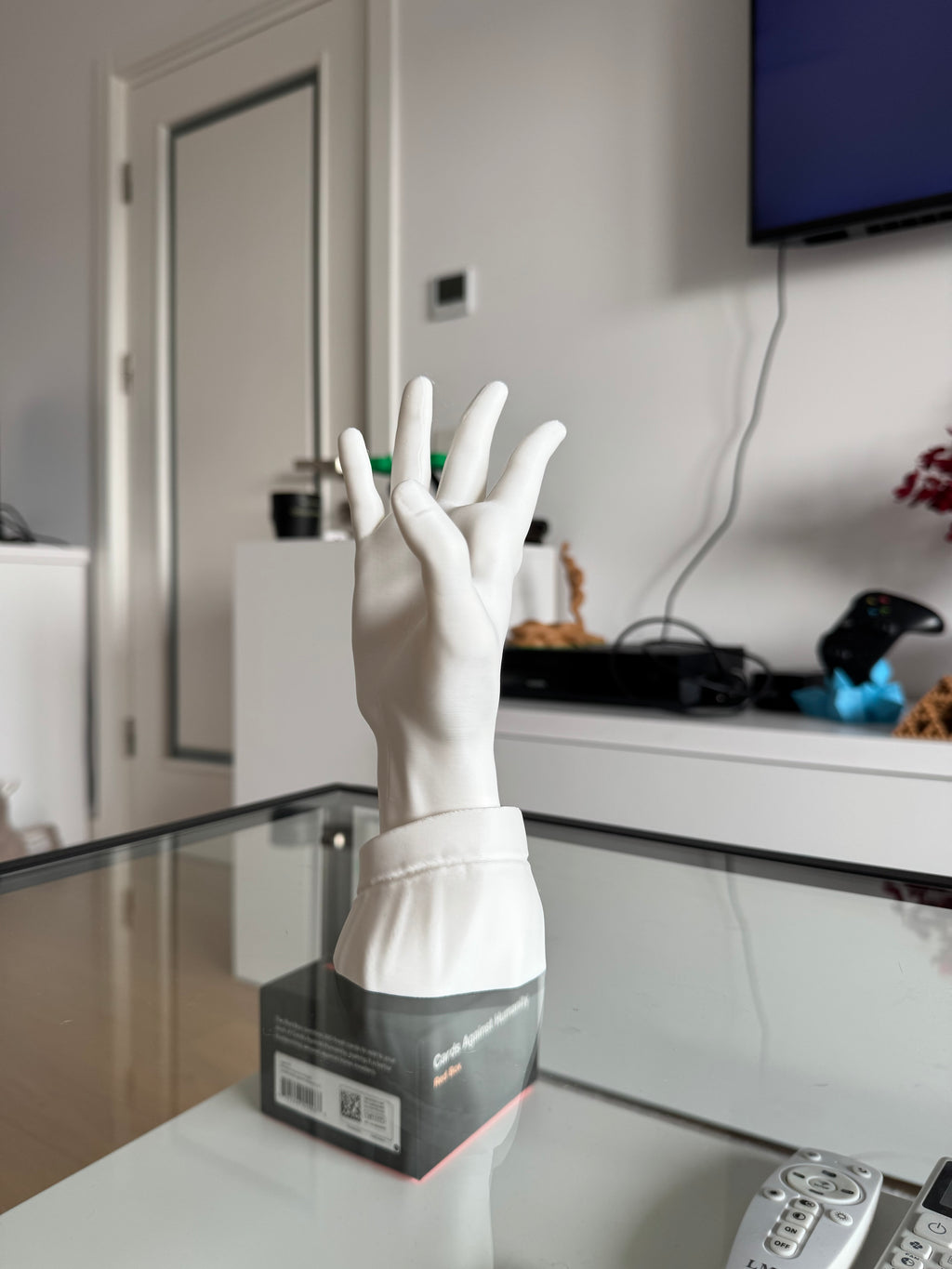 Hand-Shaped Controller Stand