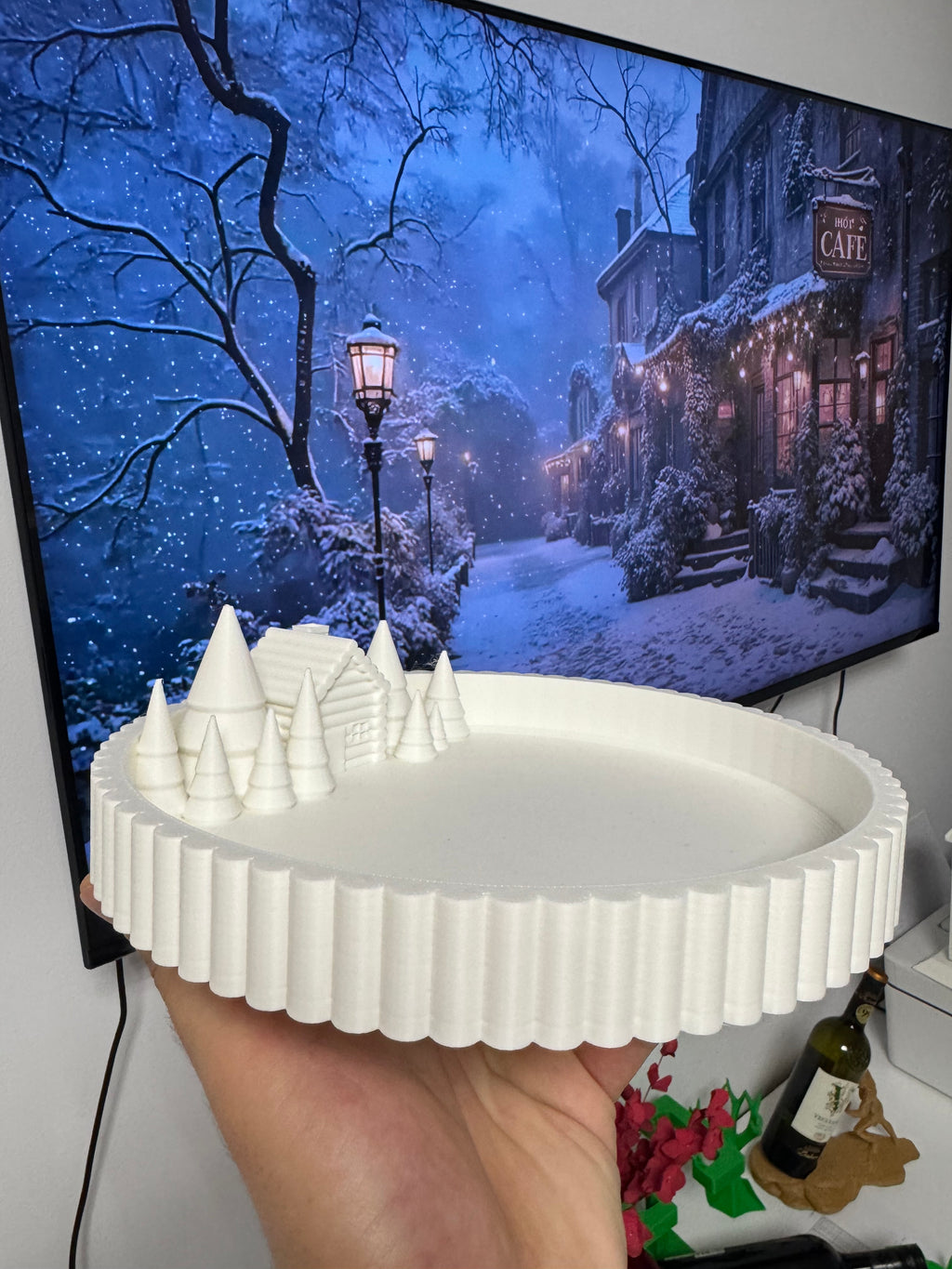 Christmas Village Display Tray