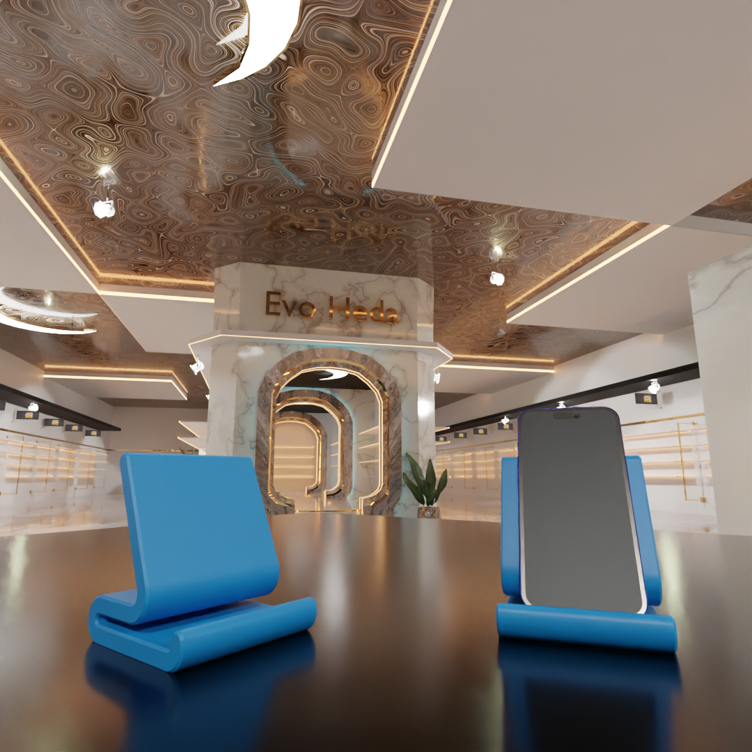 Modern Curve Phone Stand