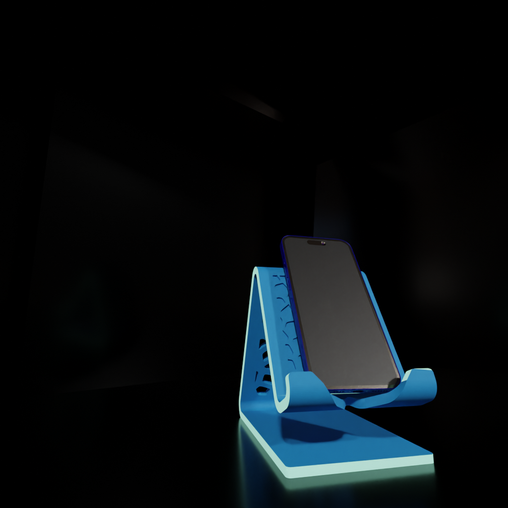 Mobile Phone Stand with Charging Cable Slot