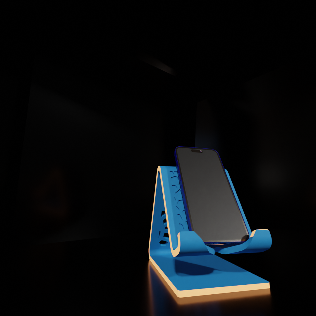 Mobile Phone Stand with Charging Cable Slot