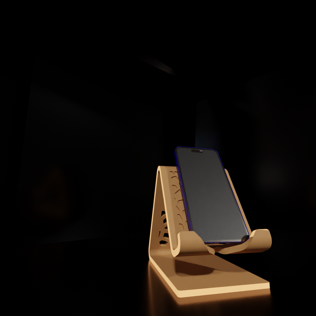 Mobile Phone Stand with Charging Cable Slot