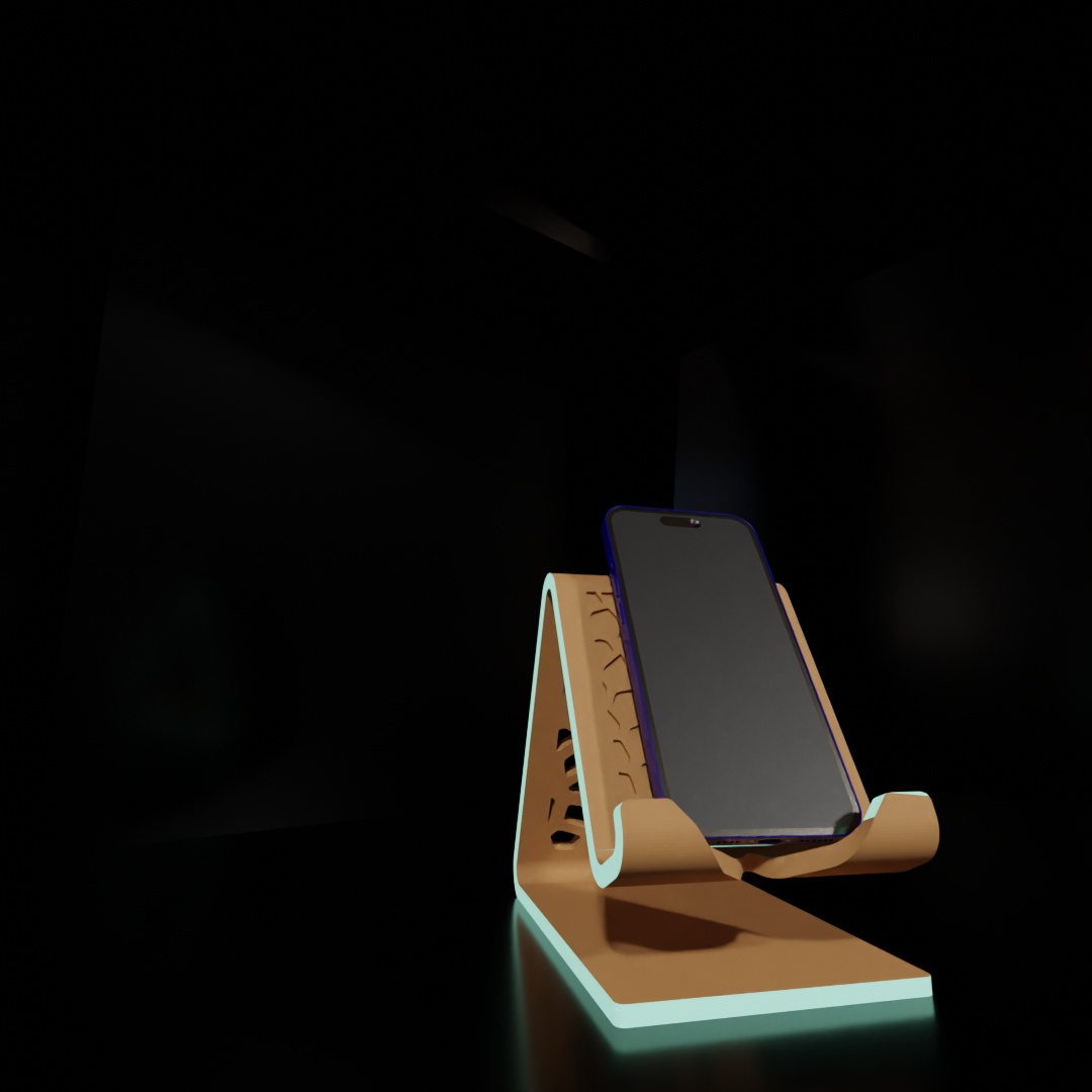 Mobile Phone Stand with Charging Cable Slot