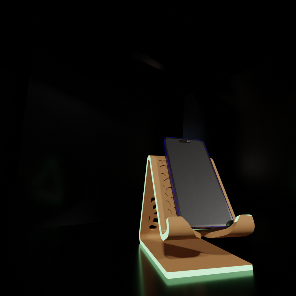 Mobile Phone Stand with Charging Cable Slot