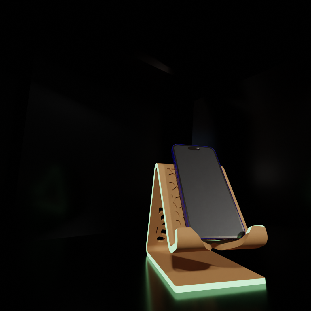 Mobile Phone Stand with Charging Cable Slot