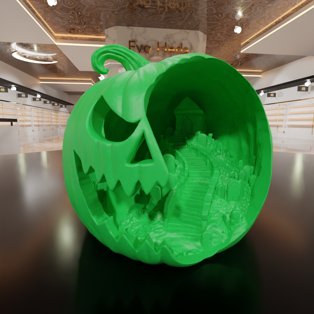 Pumpkin Scene - House