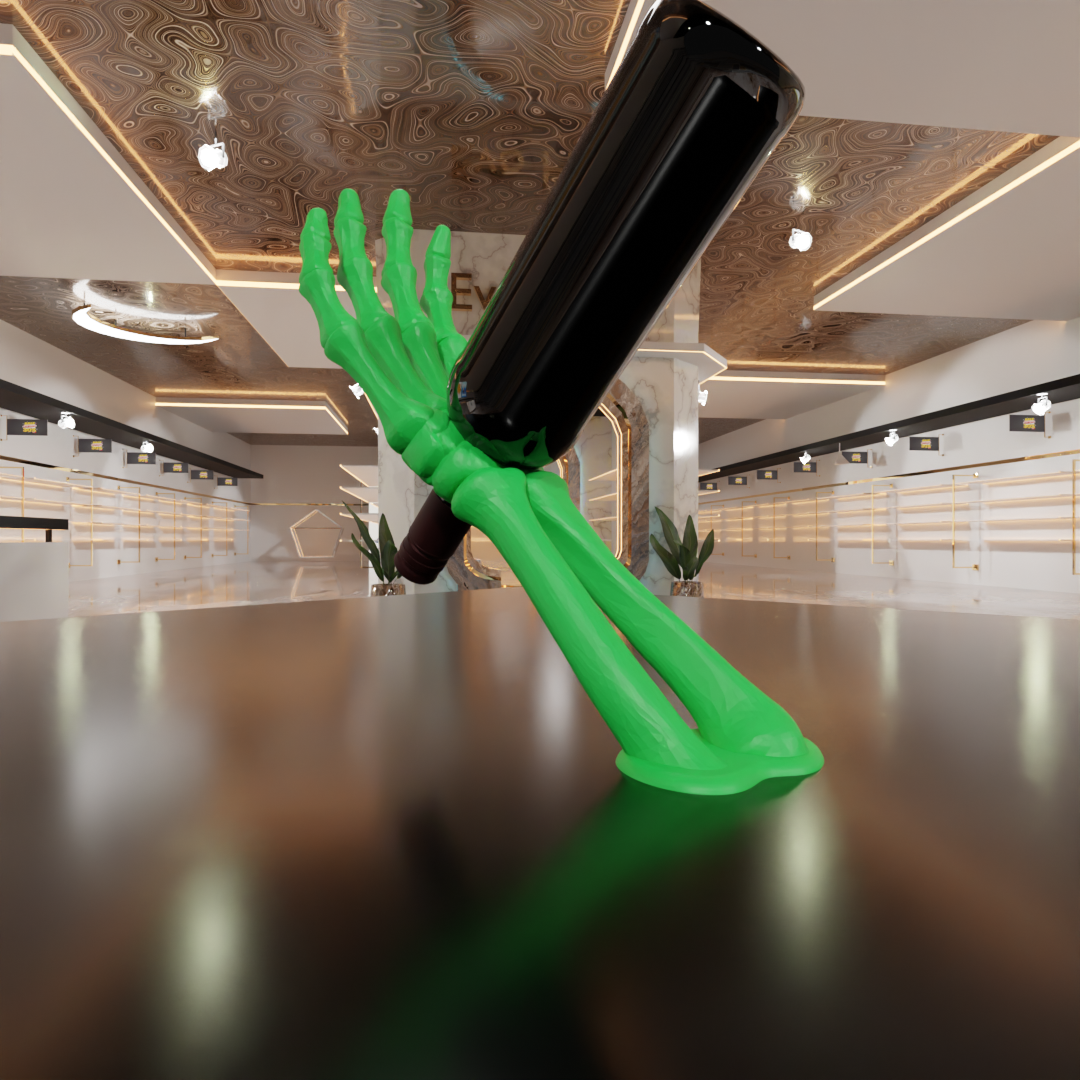 Skeleton Wine Bottle Holder