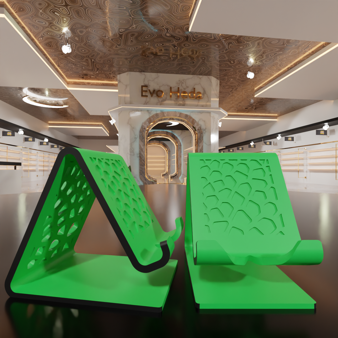 Mobile Phone Stand with Charging Cable Slot