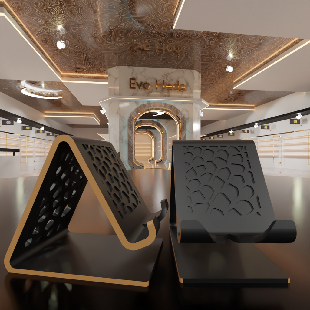 Mobile Phone Stand with Charging Cable Slot