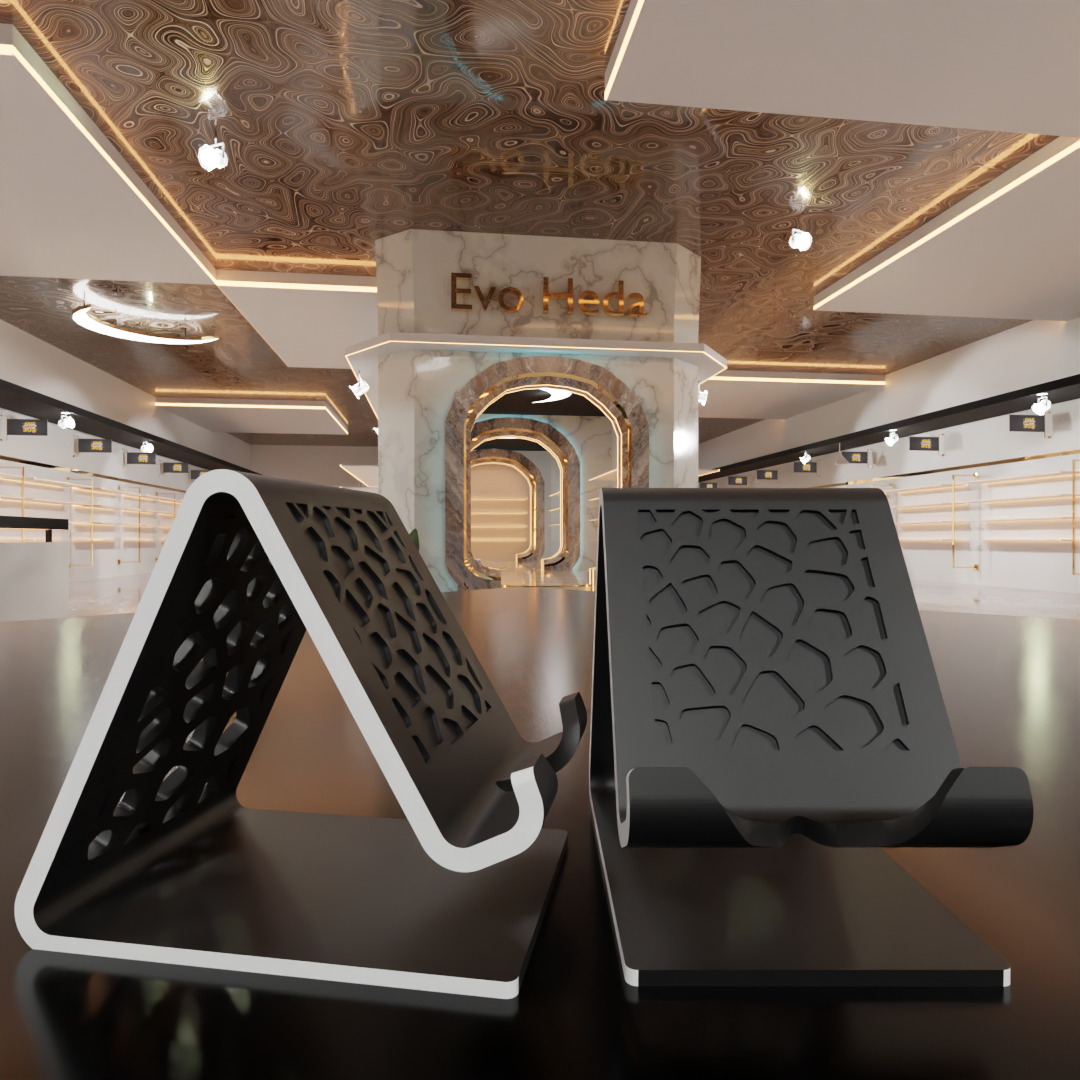 Mobile Phone Stand with Charging Cable Slot