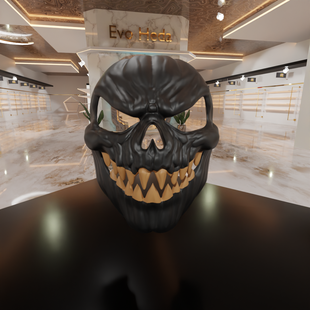 Evil Pumpkin Mask
