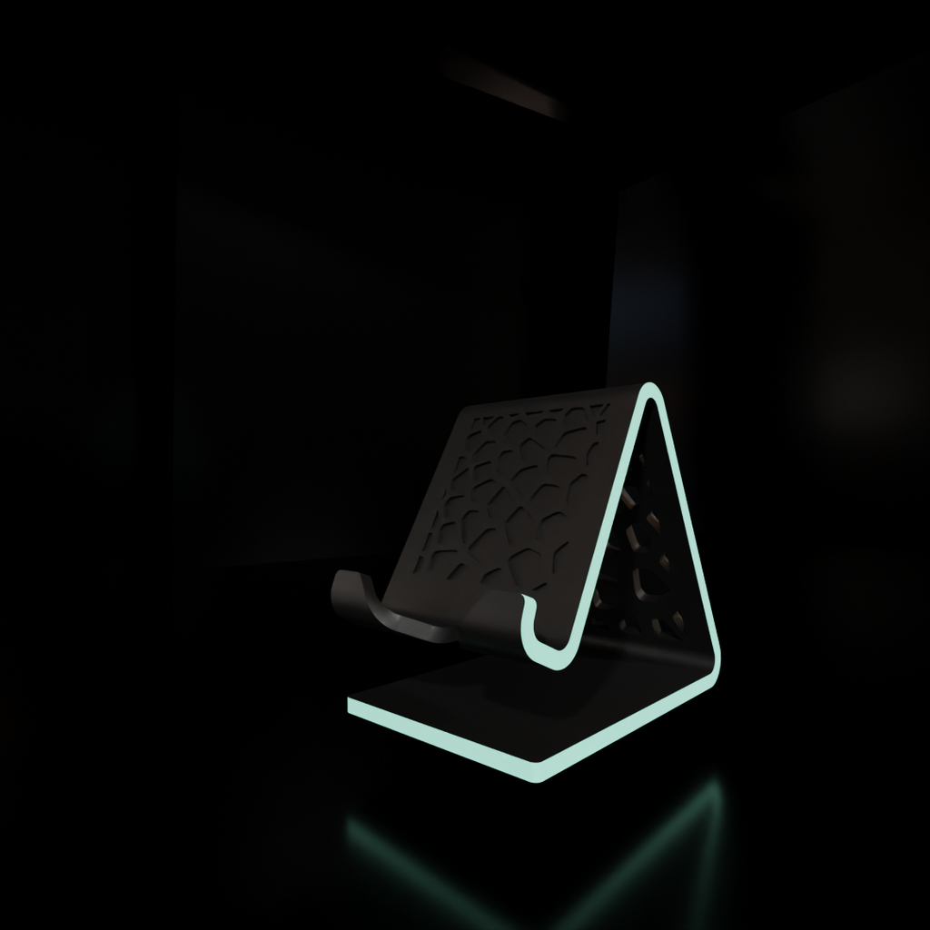 Mobile Phone Stand with Charging Cable Slot