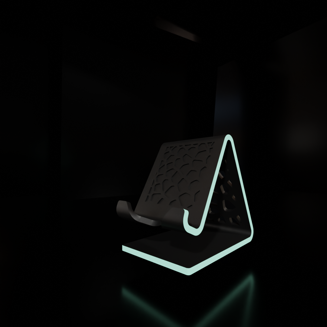 Mobile Phone Stand with Charging Cable Slot