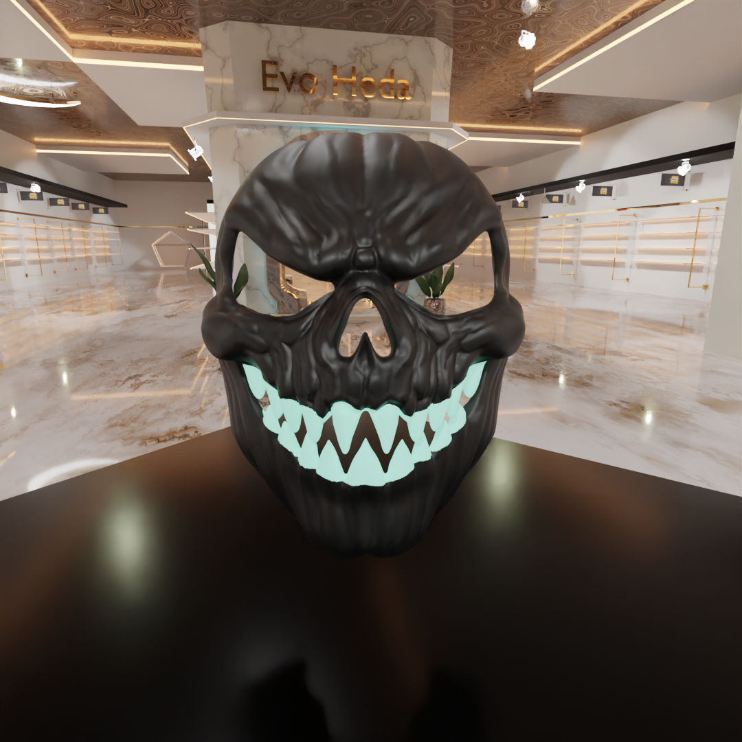 Evil Pumpkin Mask