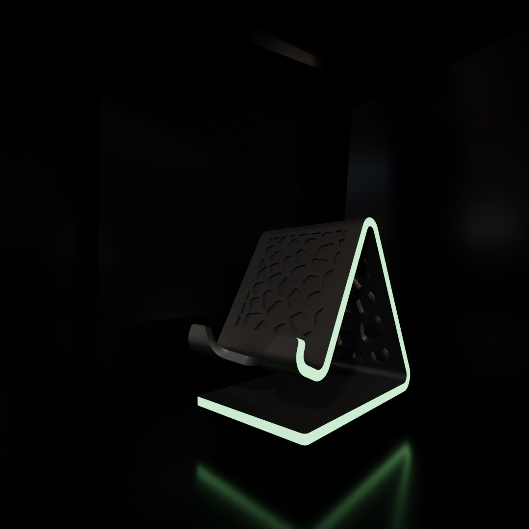 Mobile Phone Stand with Charging Cable Slot