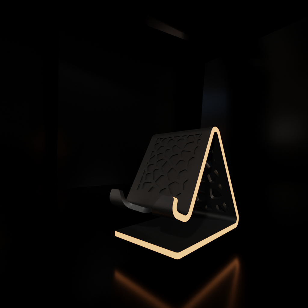 Mobile Phone Stand with Charging Cable Slot