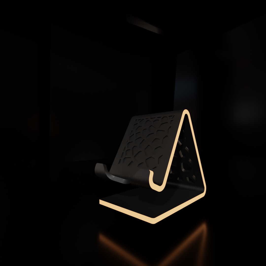 Mobile Phone Stand with Charging Cable Slot