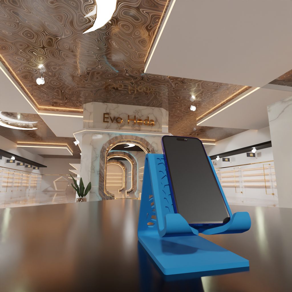 Mobile Phone Stand with Charging Cable Slot