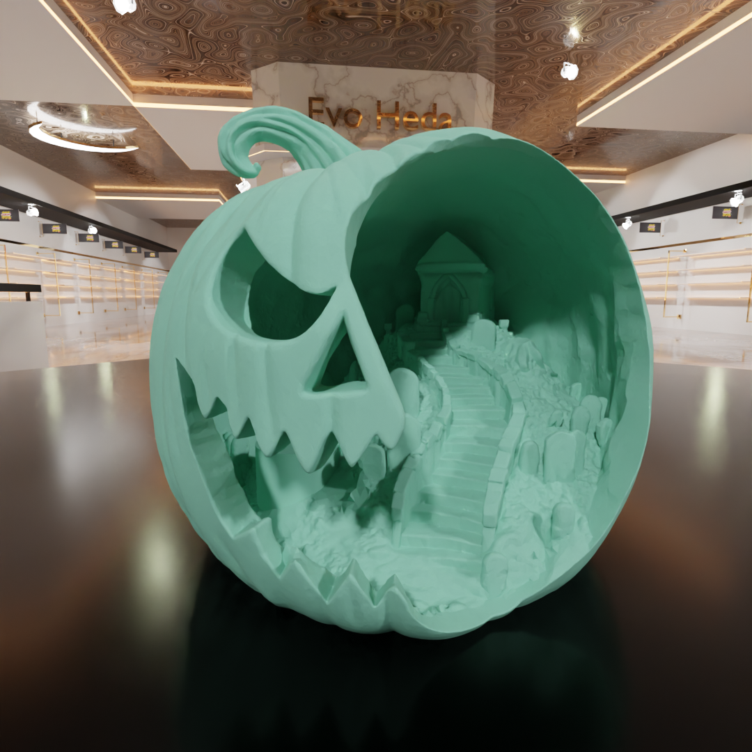 Pumpkin Scene - House