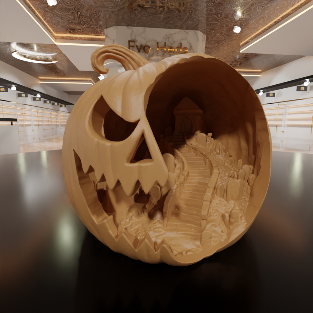 Pumpkin Scene - House