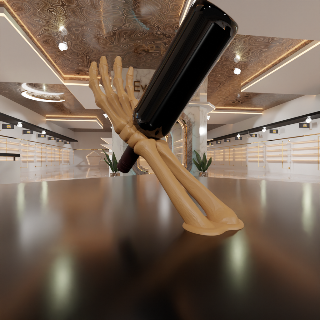 Skeleton Wine Bottle Holder