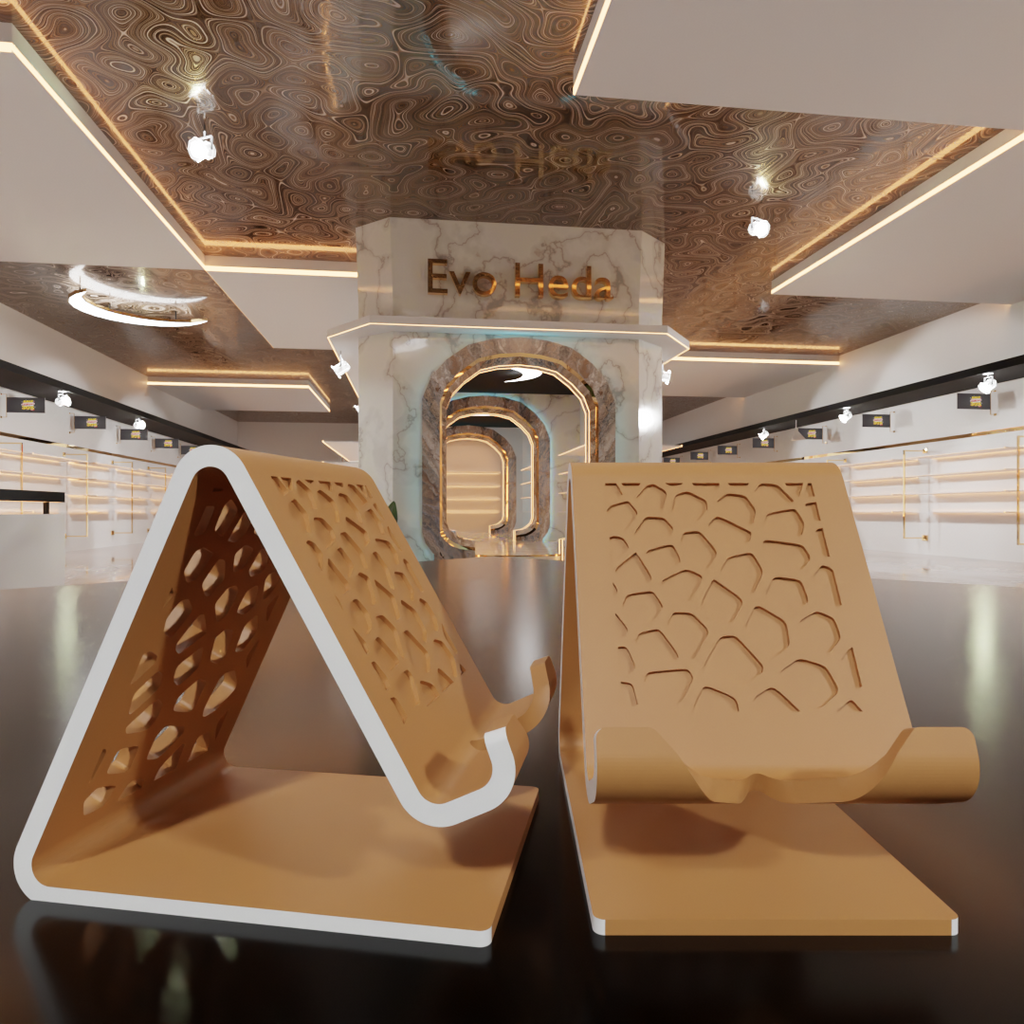 Mobile Phone Stand with Charging Cable Slot