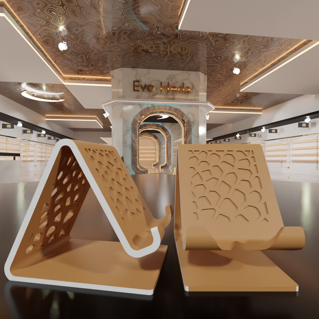 Mobile Phone Stand with Charging Cable Slot