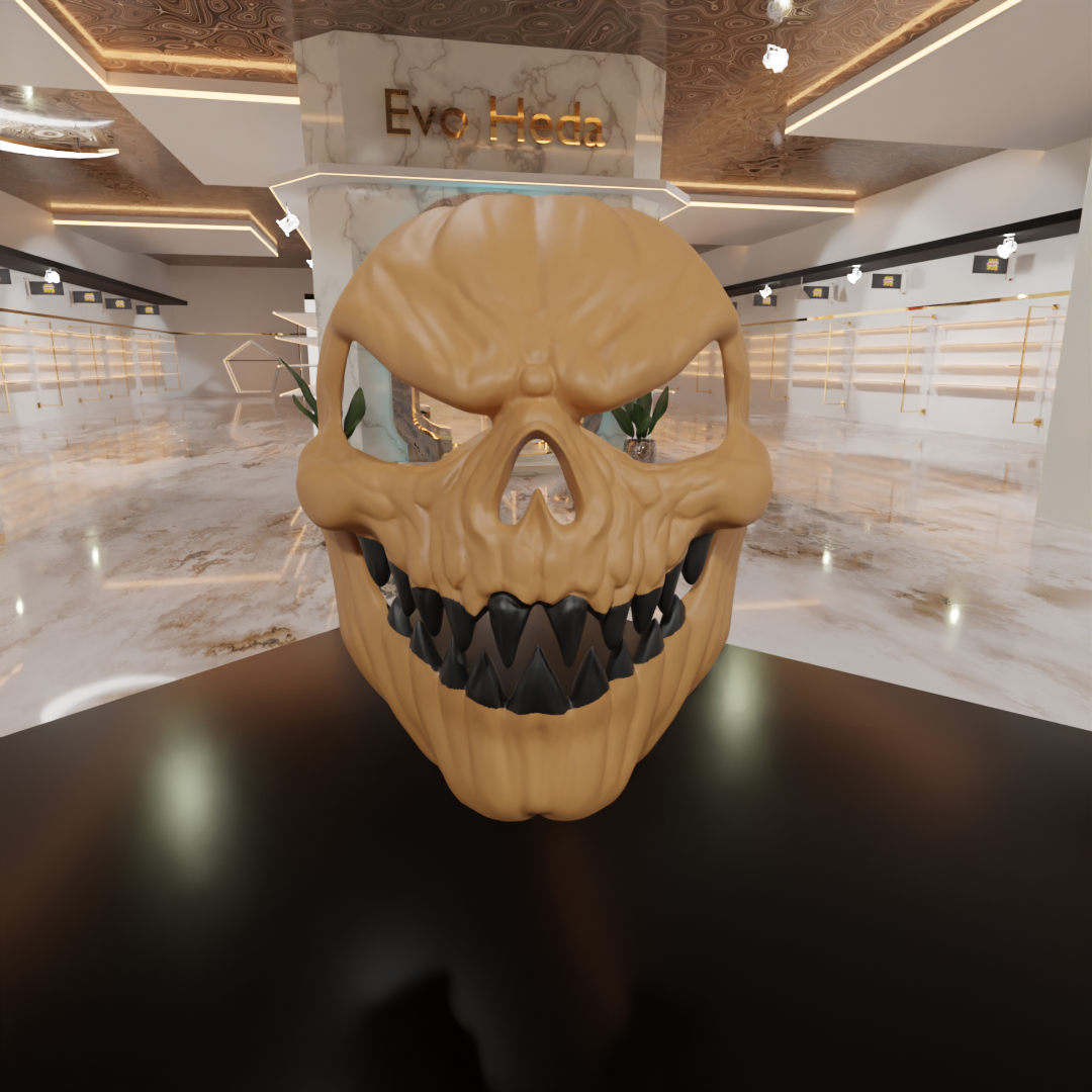 Evil Pumpkin Mask