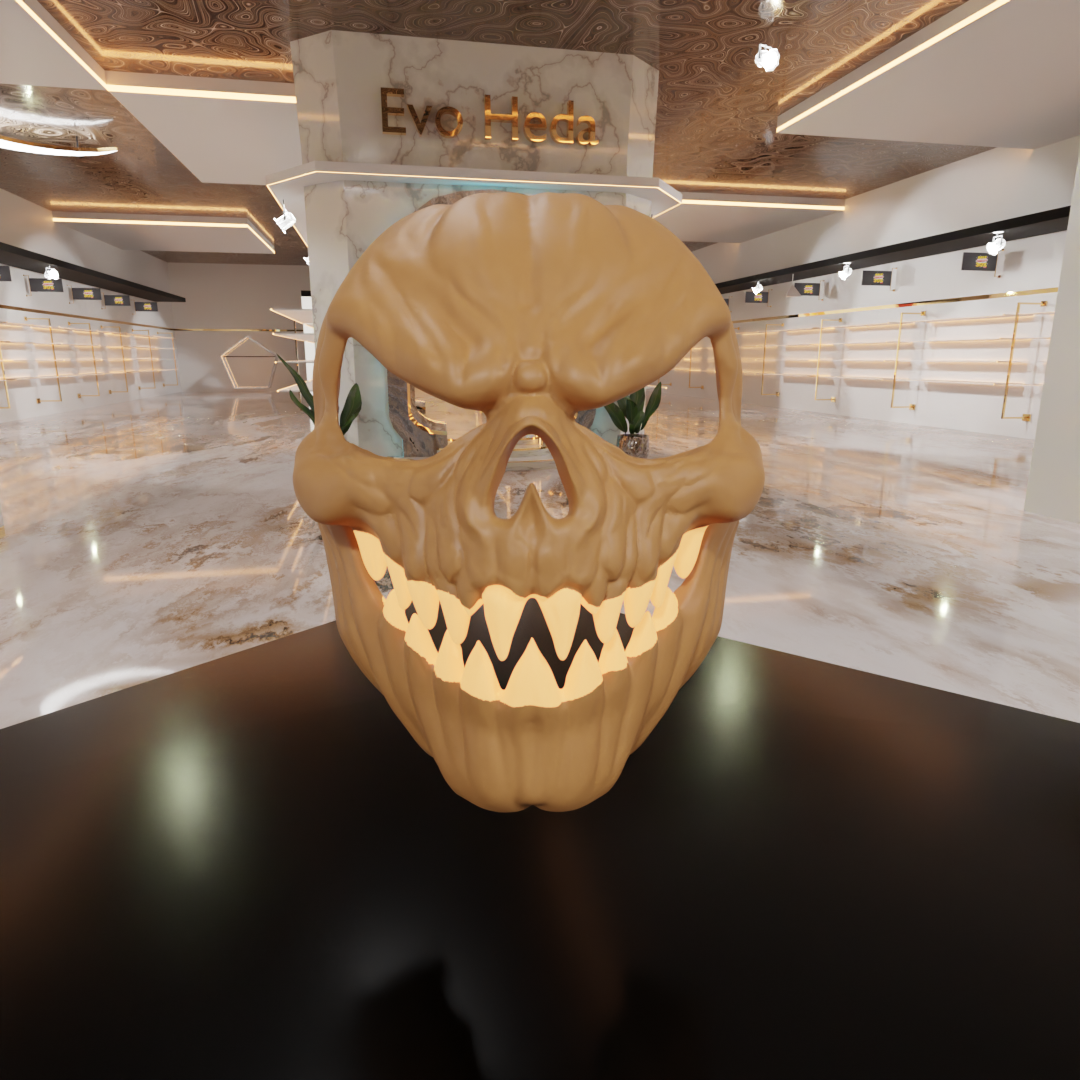 Evil Pumpkin Mask
