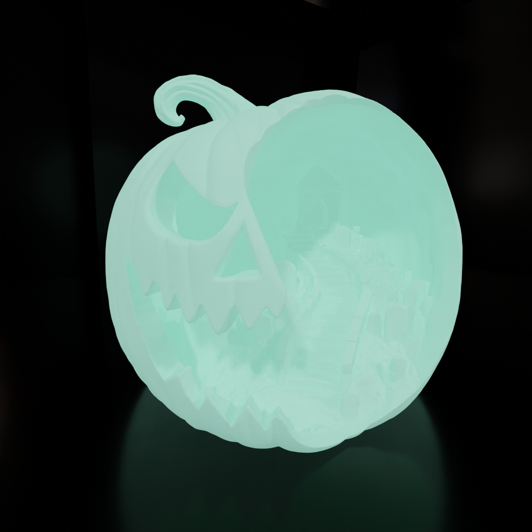 Pumpkin Scene - House