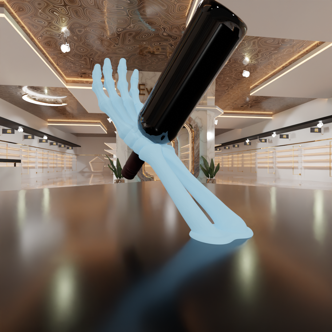 Skeleton Wine Bottle Holder