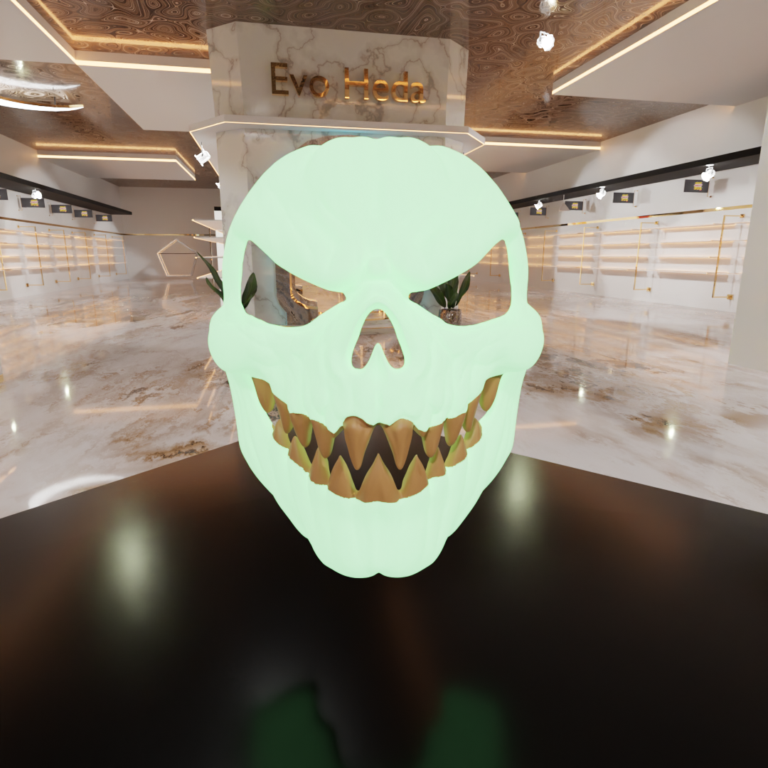 Evil Pumpkin Mask